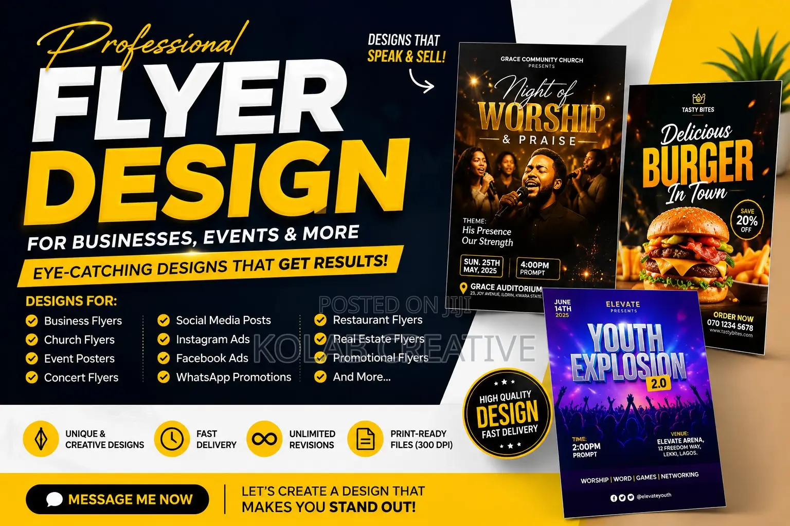 Professional Flyer, Poster Social Media Design For Business Events