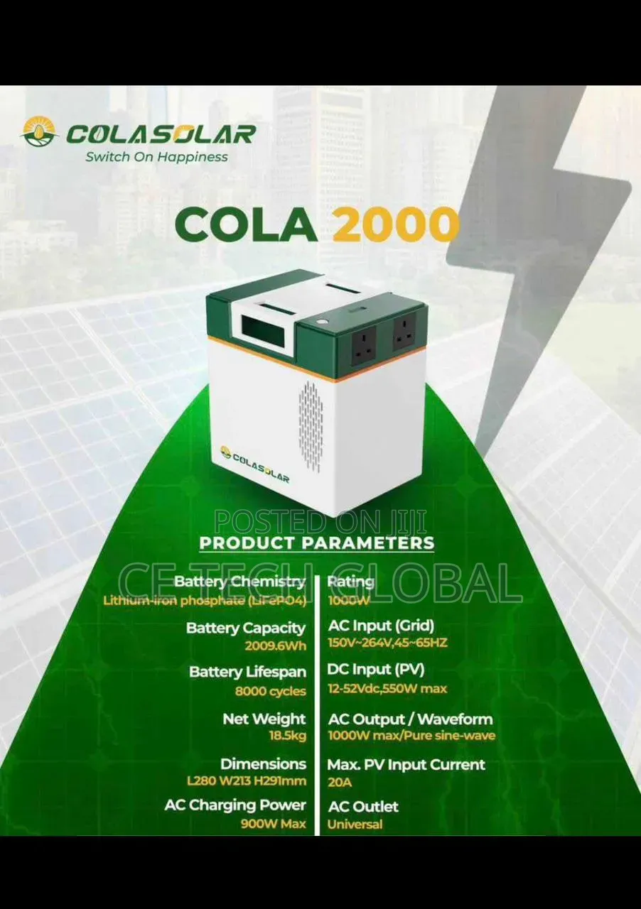 Cola Solar 2000 - Solar Generator