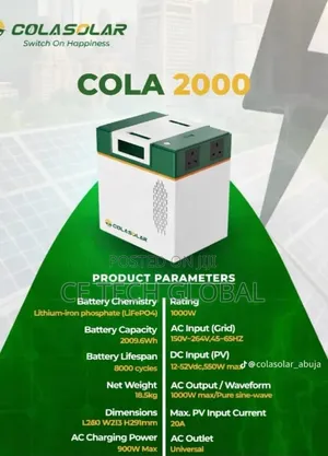 Cola Solar 2000 - Solar Generator