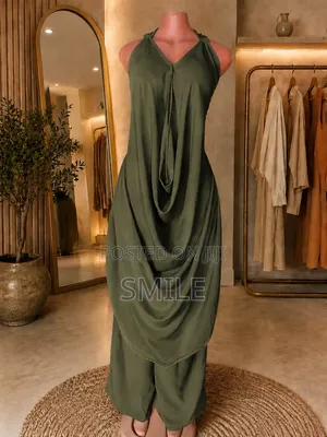 Draped Neck Backless
