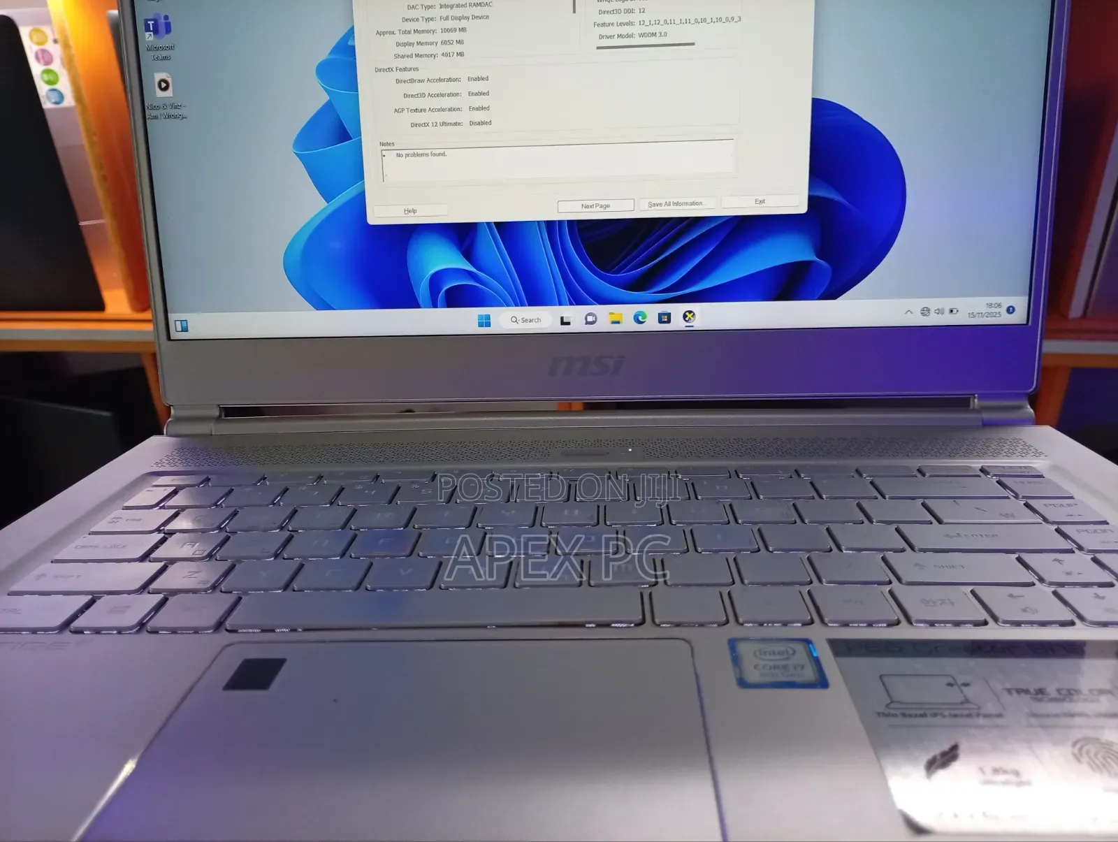Laptop MSI P65 Creator 16GB Intel Core i7 SSD 512GB