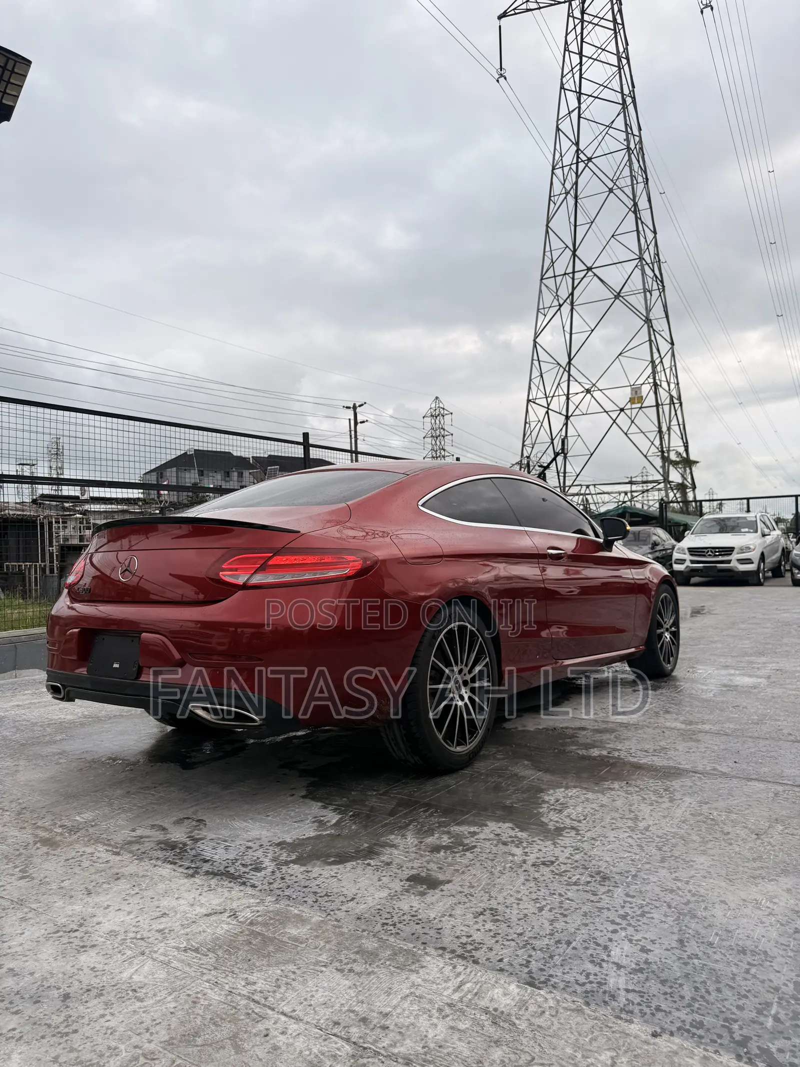 Mercedes-Benz C300 Base 4Matic Coupe AWD (2.0L 4cyl 7A) 2017 Red