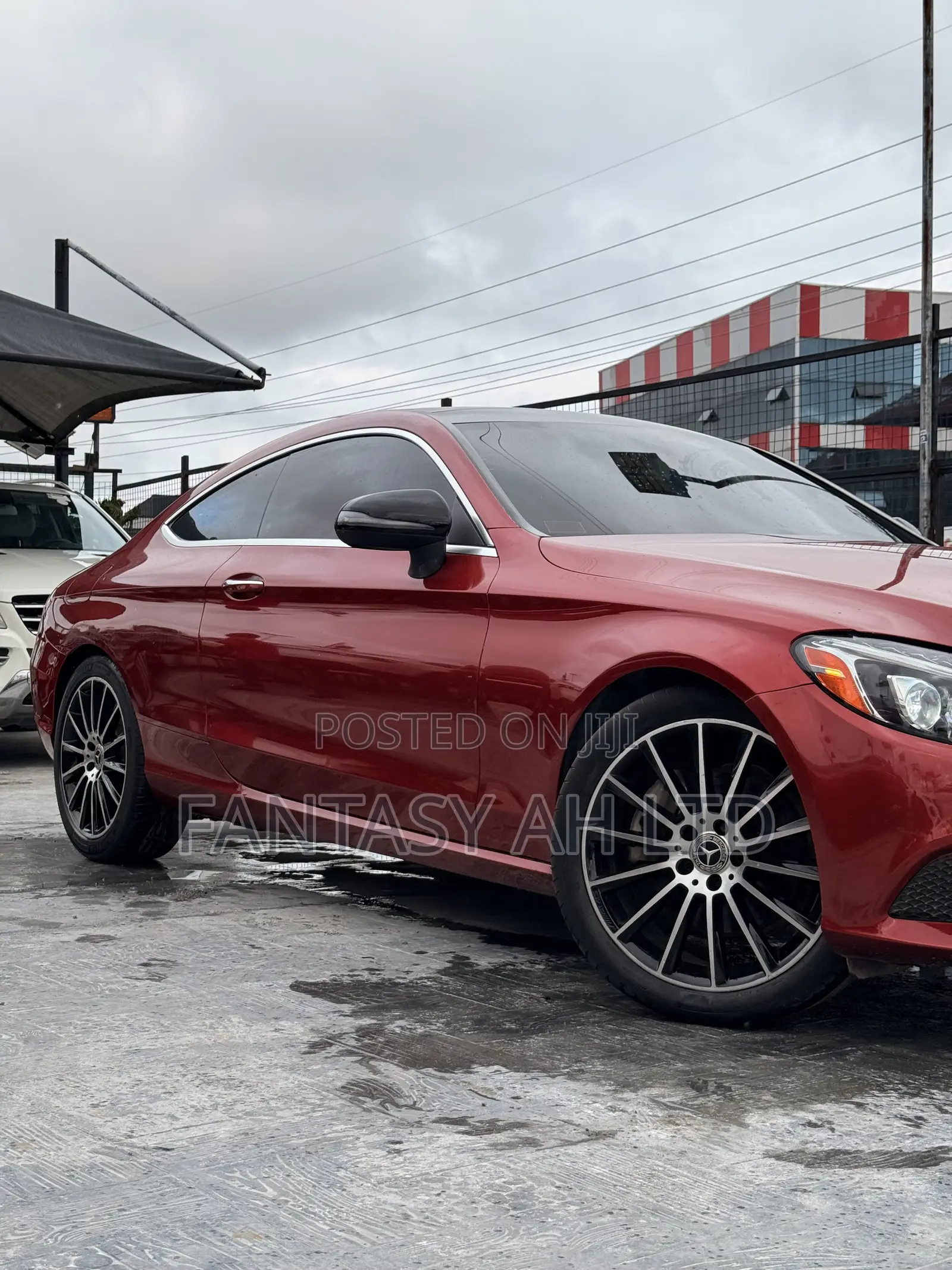Mercedes-Benz C300 Base 4Matic Coupe AWD (2.0L 4cyl 7A) 2017 Red