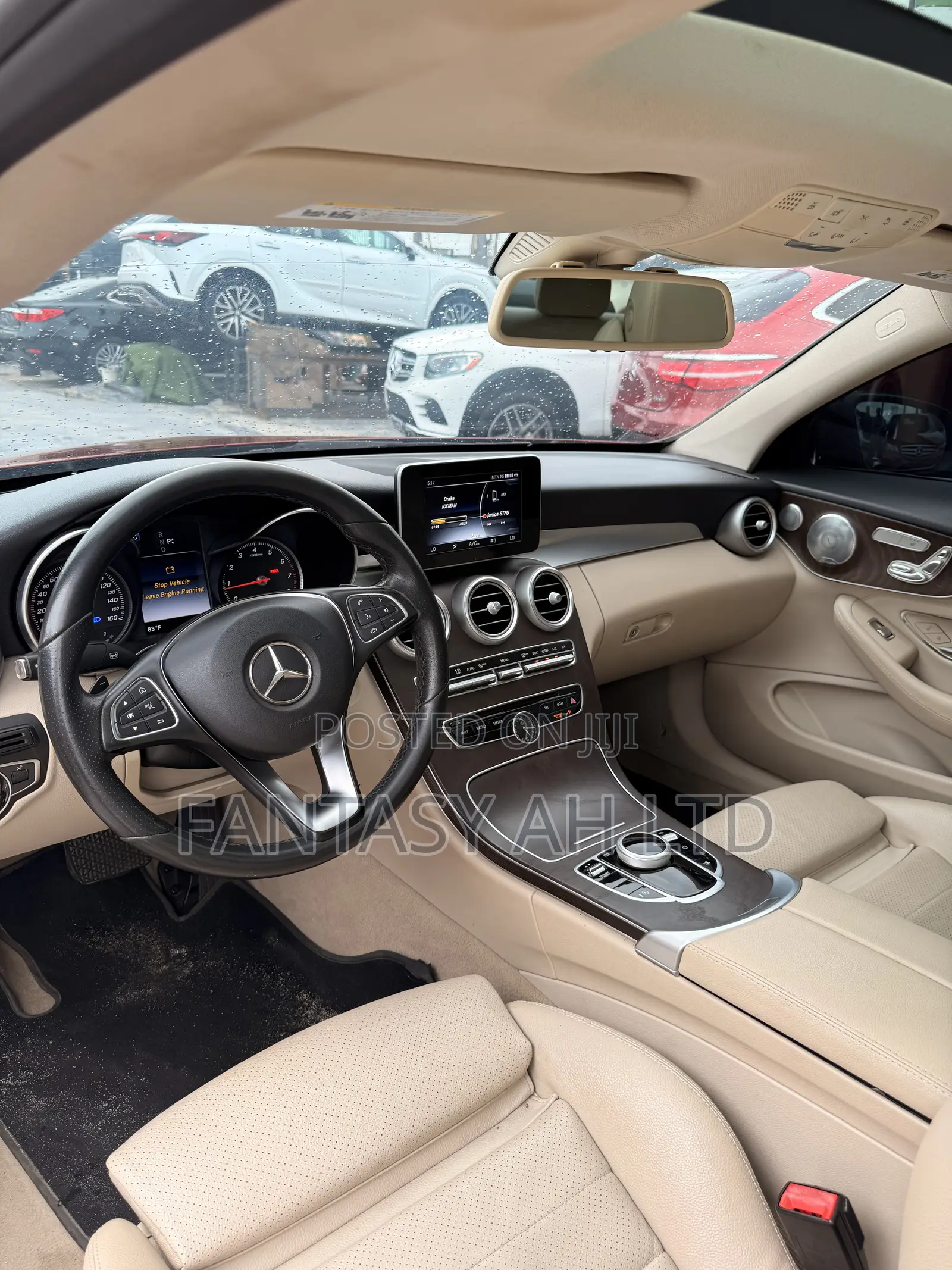 Mercedes-Benz C300 Base 4Matic Coupe AWD (2.0L 4cyl 7A) 2017 Red