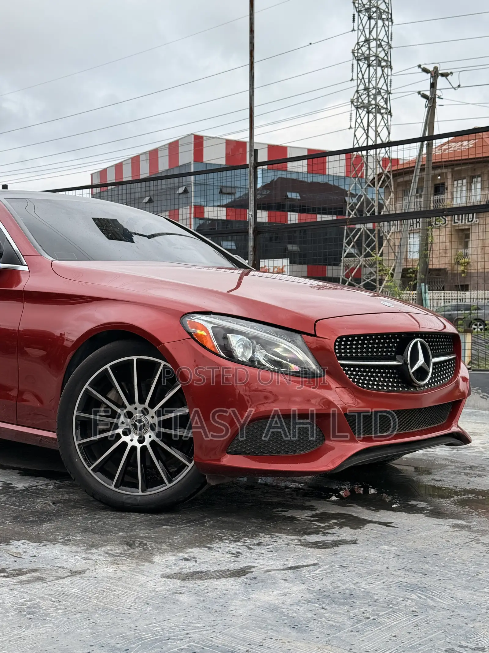 Mercedes-Benz C300 Base 4Matic Coupe AWD (2.0L 4cyl 7A) 2017 Red