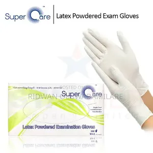 Super Care Powdered Latex Examination Gloves