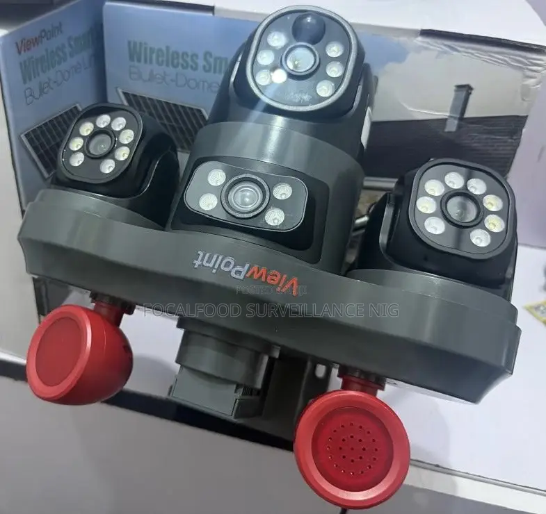 12mp V380 Triple Lens PTZ CCTV Camera