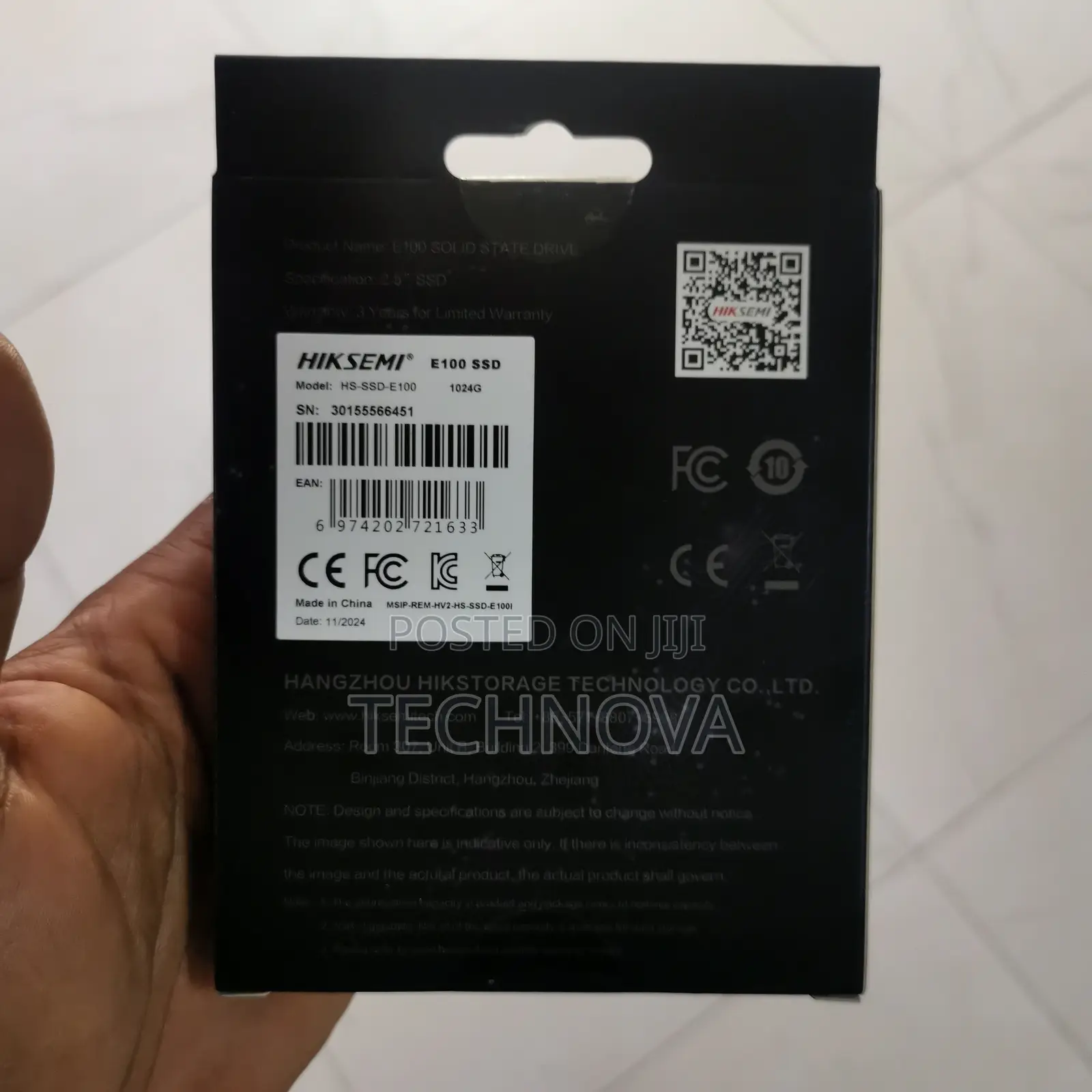 Hiksemi 1tb E100 2.5-Inch Sata 3.0 Internal Solid-State Drive