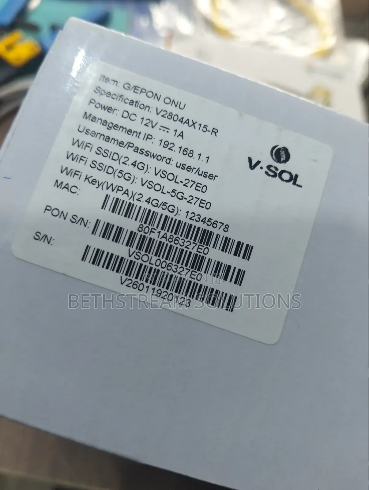 Vsol Gpon Onu