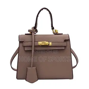Khaki-Colored Mini Kelly Style Bag,