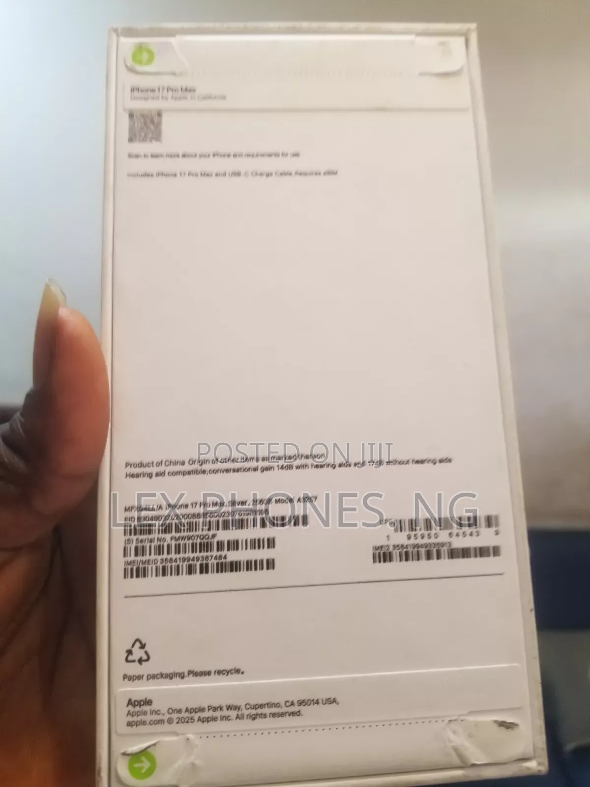 New Apple iPhone 17 Pro Max 256 GB Silver