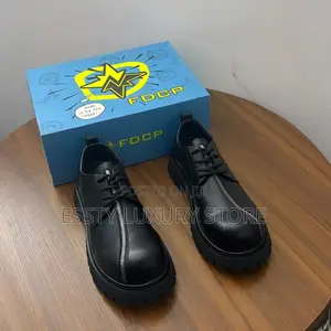 FDCP Premium Leather Zipper Derby Men Shoe