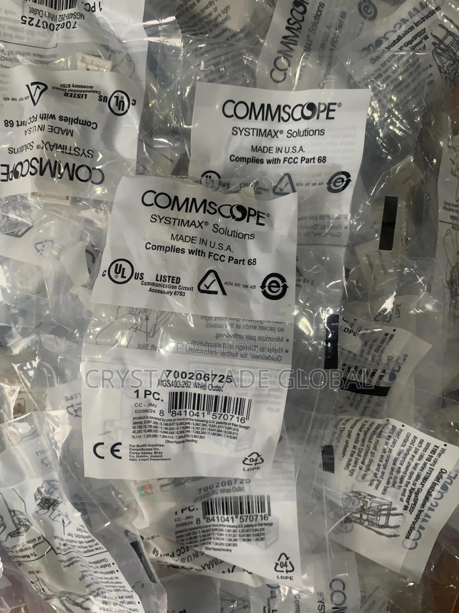 Comscope Single Faceplate Cat6