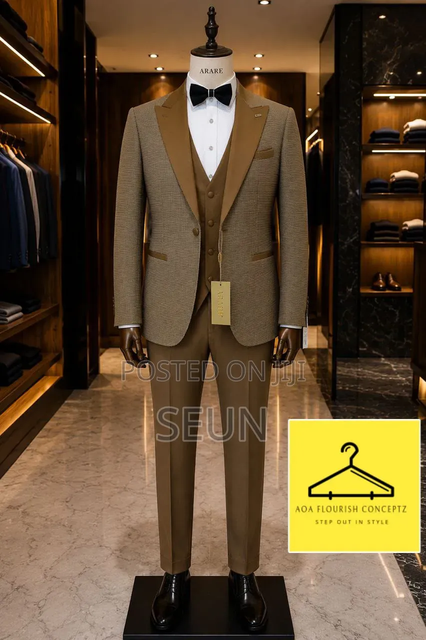 3 Piece Men Suit With Style