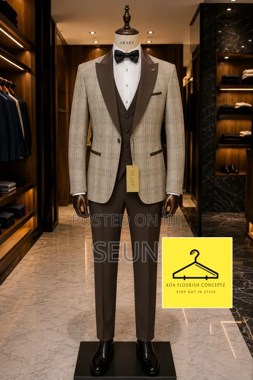 3 Piece Men Suit With Style