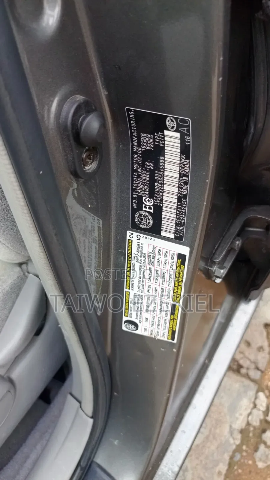Toyota Corolla 2006 Gray