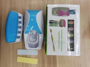 Automatic Toothpaste Dispenser With Toothbrush Holder