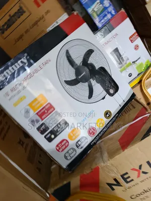 New in Century 18" Rechargeable Wall Fan With Remote