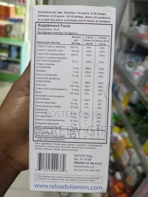 Reload 4 Kids Multivitamin Syrup