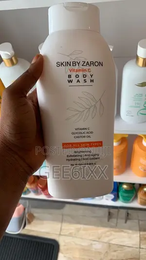 Skin by Zaron Vitamin C Body Wash 650ml Glycolic Acid Castor Oil