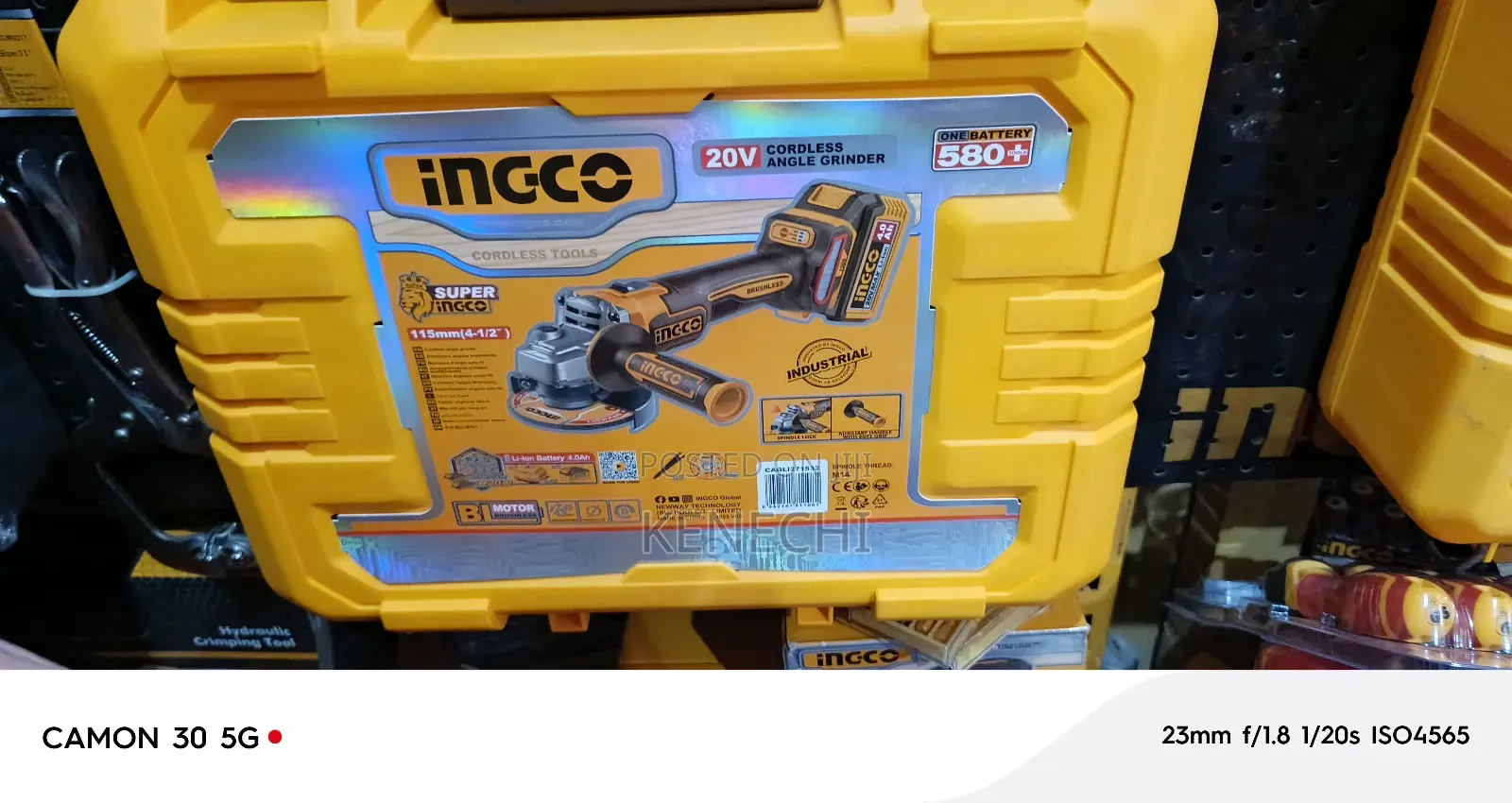 Cordless 4 1/2 Angle Grinder