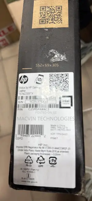New Laptop HP Victus 15 16GB Intel SSD 1T