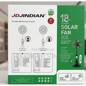 18-Inch Solar Rechargeable Fan