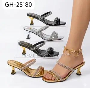 Fashion High Heel Slippers