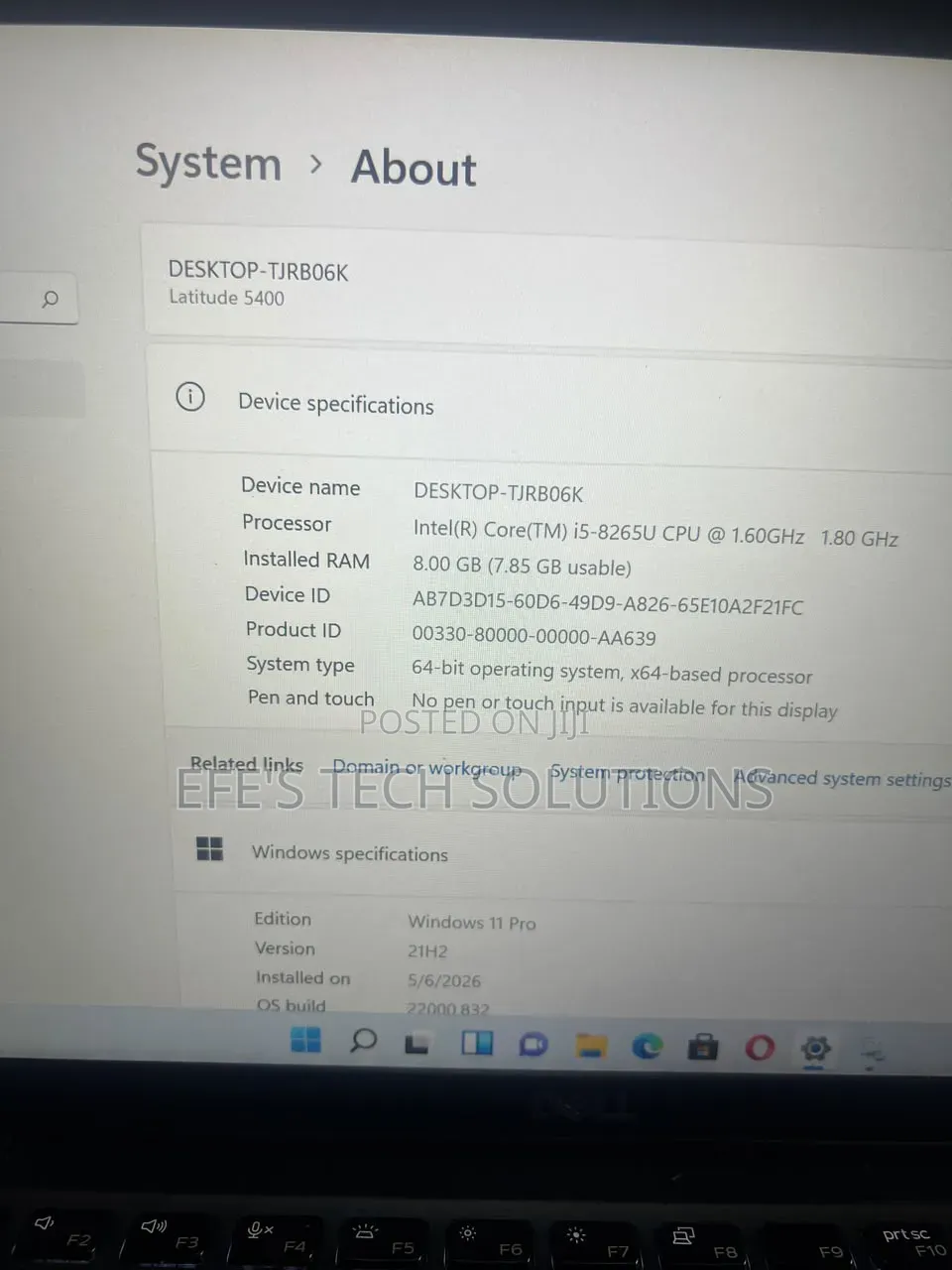 Laptop Dell Latitude 5400 8GB Intel Core i5 SSD 256GB