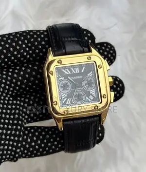 High Quality Luxury Cartier Genuine Leather Wristwatch