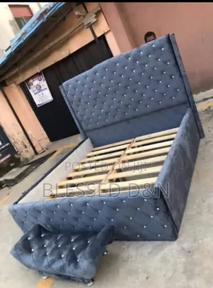 Luxury Standard Six By Six Grey Colour Bed Frame