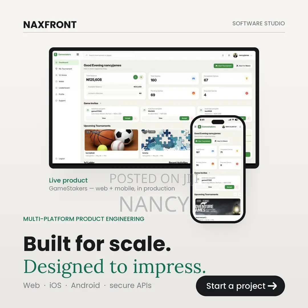 Web Mobile App Developer | Websites, Apis Payment Systems