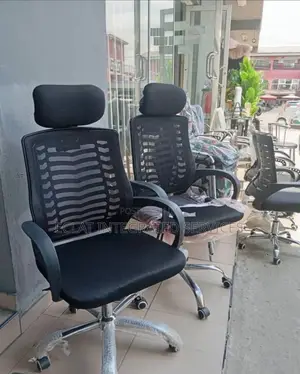 Affordable Office Set Up.Chair With Headrest and Office Table