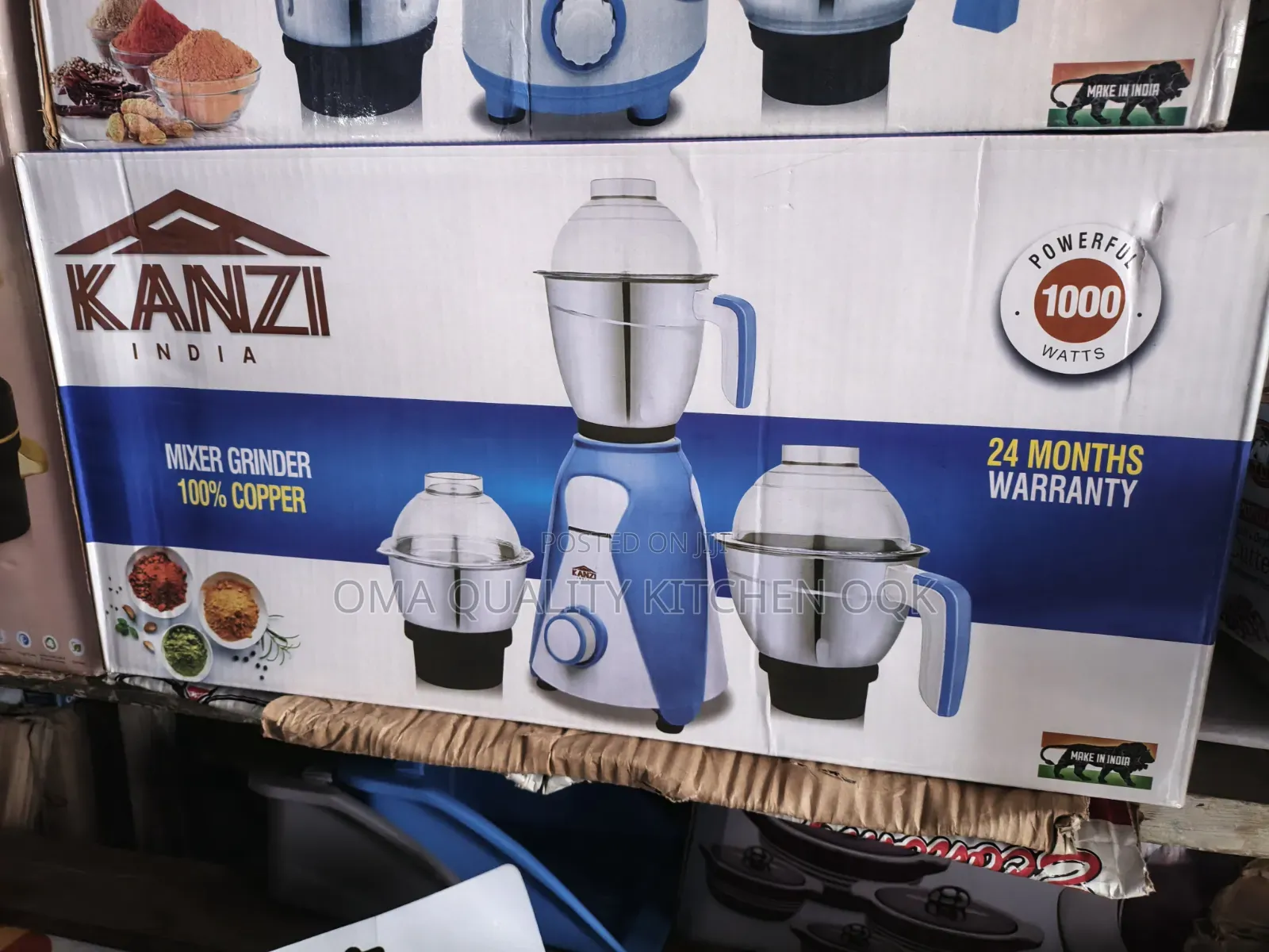 Kanzi India Mixer /Grinder (1000watts)