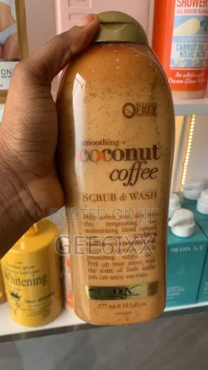 Ogx Body Wash Duo Coconut Coffee Sea Kelp Hyaluronic 577ml