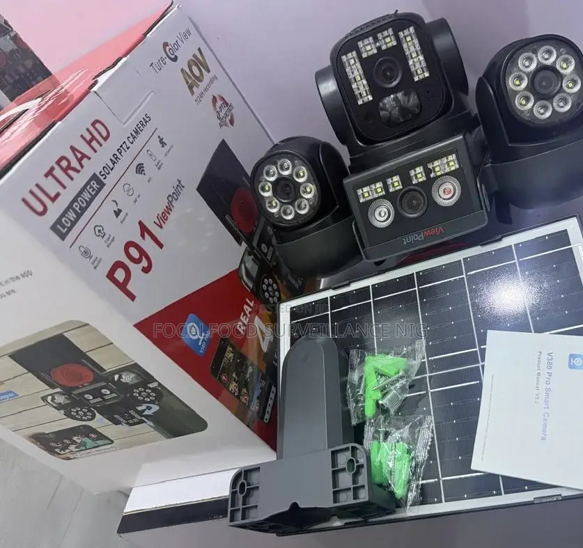 4-Lens Ai Solar CCTV Camera – 4g Wireless Security Camera