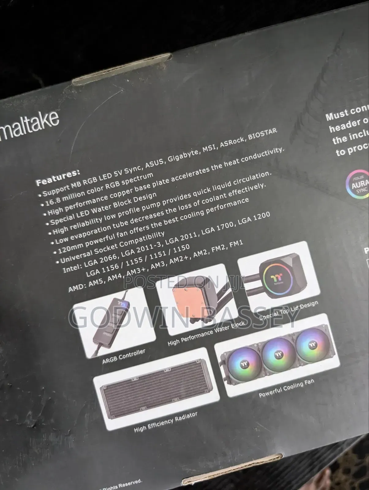 Thermaltake Th360 Argb Sync Aio Liquid Cooler