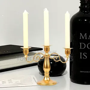 Gold 3 in 1 Candle Stand