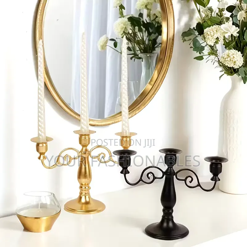 Gold 3 in 1 Candle Stand