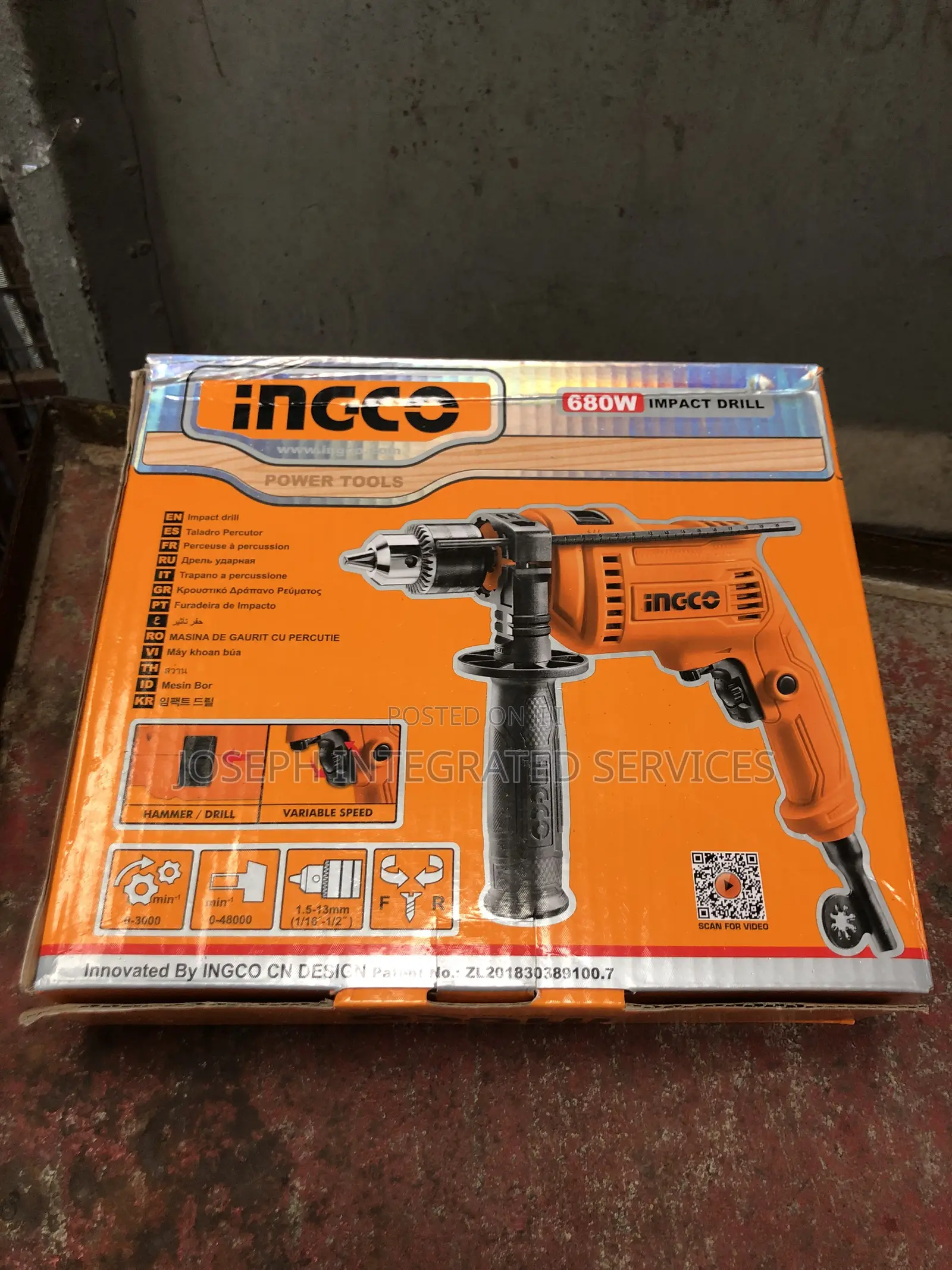 Ingco 680w Impact Drill 13mm