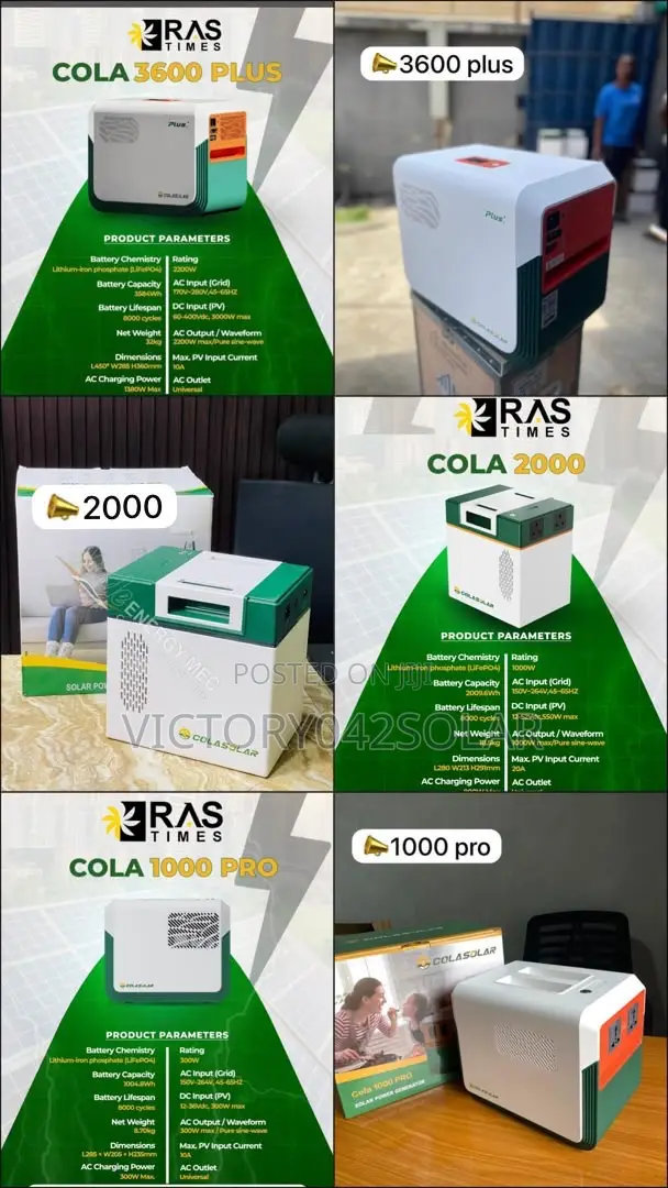 Cola Solar Generator Available Now