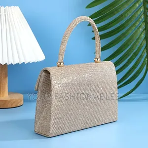 Gold Bar Glitter Clutch