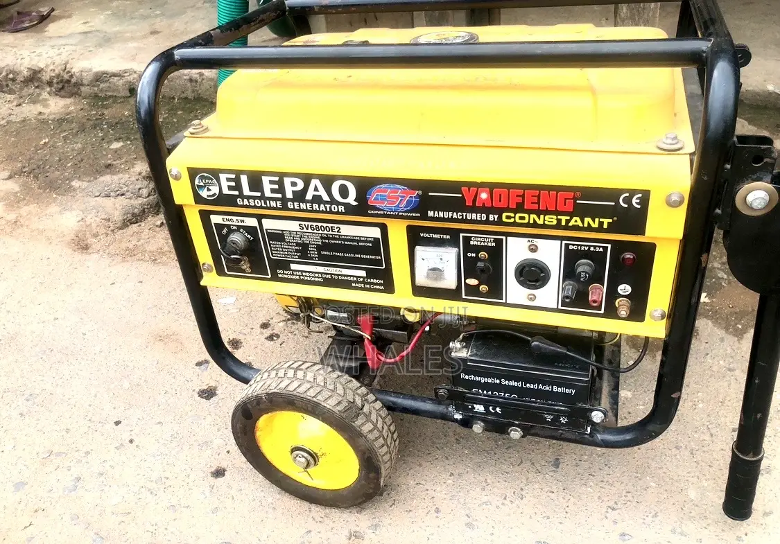Neatly Used Elepac Constant Sv6800e2 Gasoline Generator