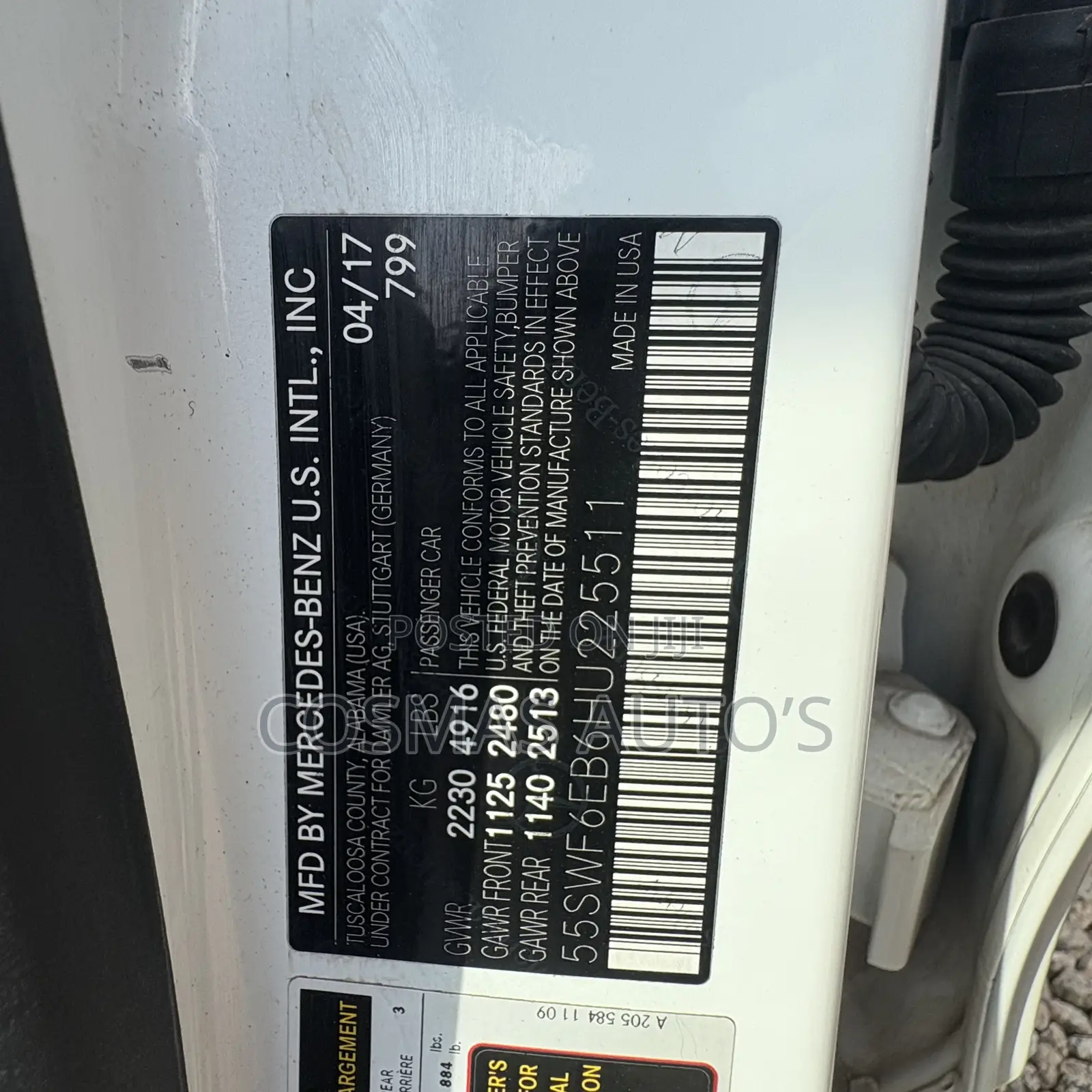 Mercedes-Benz C43 2017 White