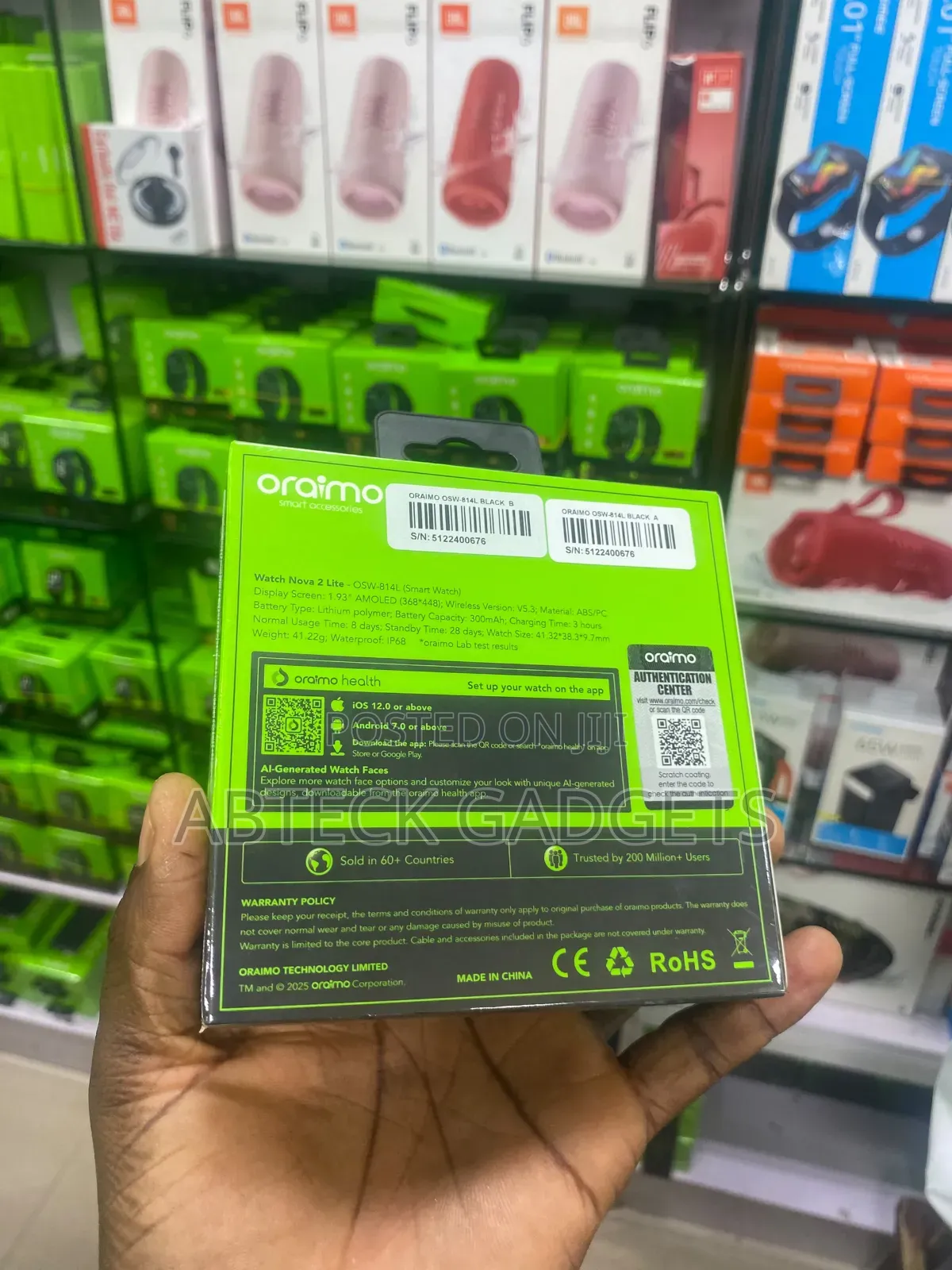 Oraimo Smartwatch Nova 2 Lite