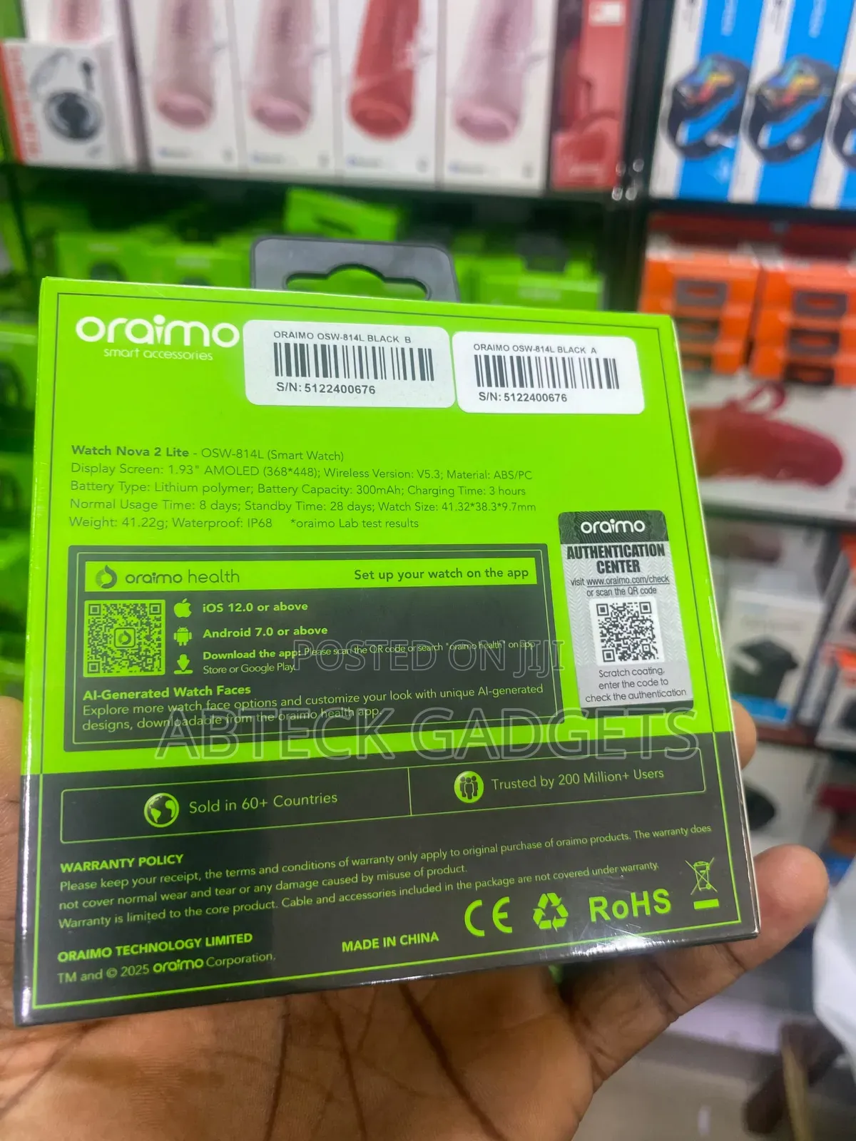 Oraimo Smartwatch Nova 2 Lite