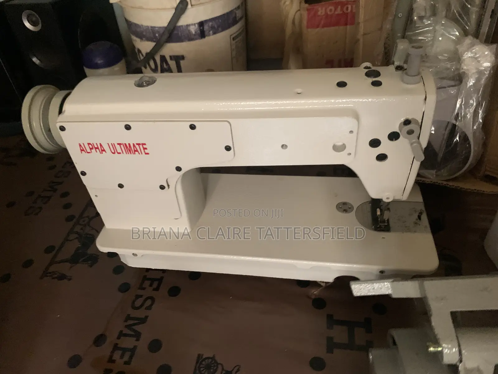  Alpha Ultimate Industrial Sewing Machine – Complete Set