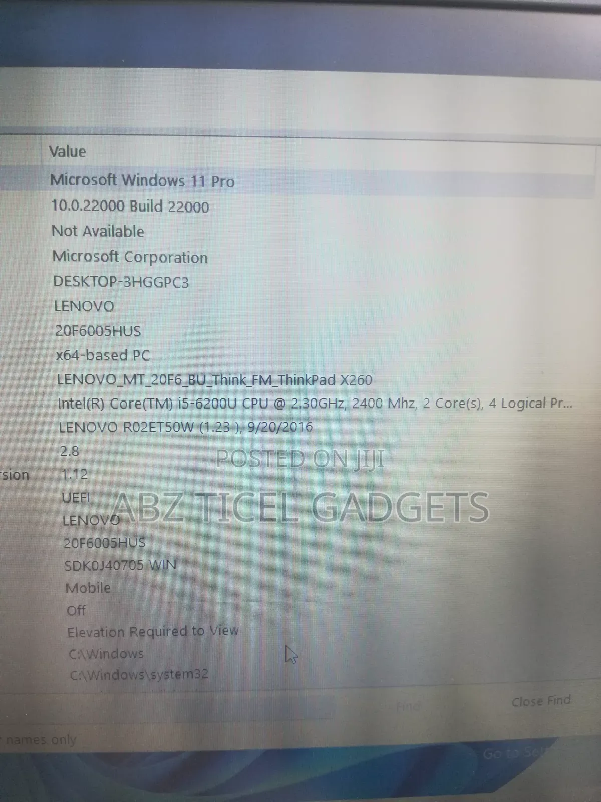 Laptop Lenovo ThinkPad X260 8GB Intel Core i5 HDD+SSD 500GB