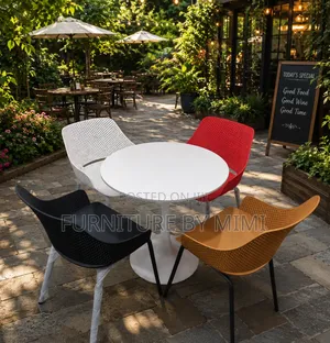 Vibrant 4-Seater Outdoor Dining Set.