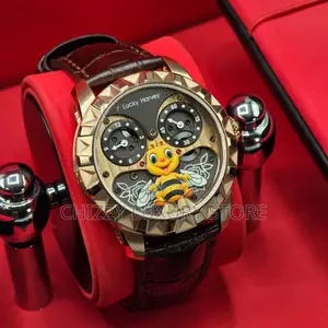 Lucky Harvey Quality Luxury Men Automatic Engine Wristwatch